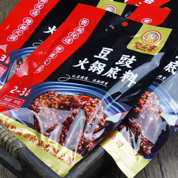 黔麻婆贵州豆豉火锅底料毕节特产地摊豆豉粑火锅 豆豉火锅底料180g*1袋 /粮油调味 /调味品 /火锅底料/蘸料 商品图0