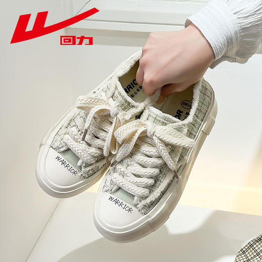 回力小香风帆布鞋2025春季新款软底女鞋休闲鞋子潮流百搭板鞋夏款 商品图4