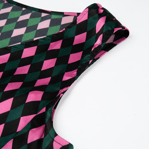 谜底波点印花背心女士2025夏新品圆领百搭宽松上衣无袖25BMN5004 商品图3