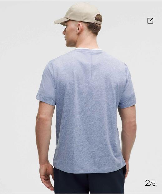 LULU 男士衣角标速干短袖T恤 Z-15348 商品图1