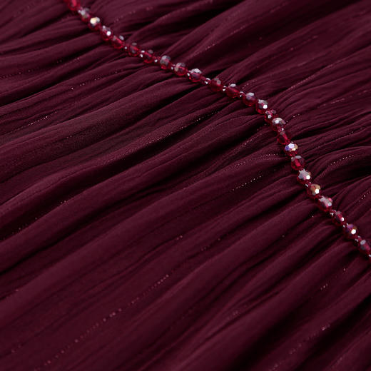 QF857斯尔丽2025夏季新款简约时尚通勤日常压褶显瘦宽松好穿连衣裙 商品图7