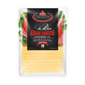 沃特堡（wartburg）荷兰进口 伊顿芝士片 200g 冷藏即食 三明治 原制奶酪 早餐 /粮油调味 /奶酪黄油 /奶酪/奶酪制品 商品图5