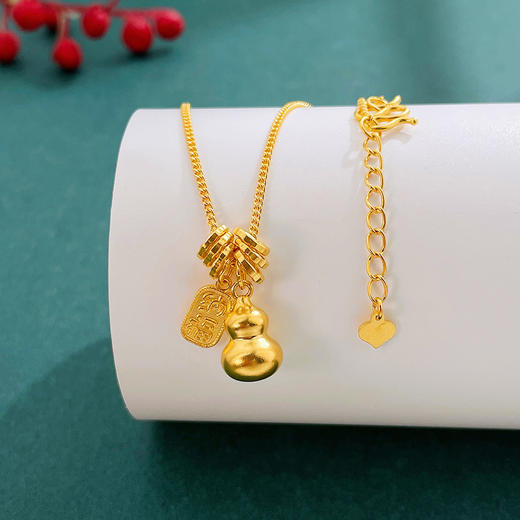 【限时克减150元】足金999.9 #非凡福佑 #葫芦 #招财纳福 古法招财纳福新年贺岁葫芦调节套链(AEWZGFTL00025)（预售产品下单后不退款不退货不换货不补差价 商品图1