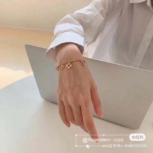 D050632长度可调节金色显白百搭花朵手链 商品图3