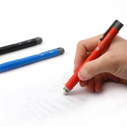 日本Sakura樱花进口橡皮笔形长条笔式按动自动橡皮擦铅笔擦学生美术擦得干净 随机颜色1支 商品图5