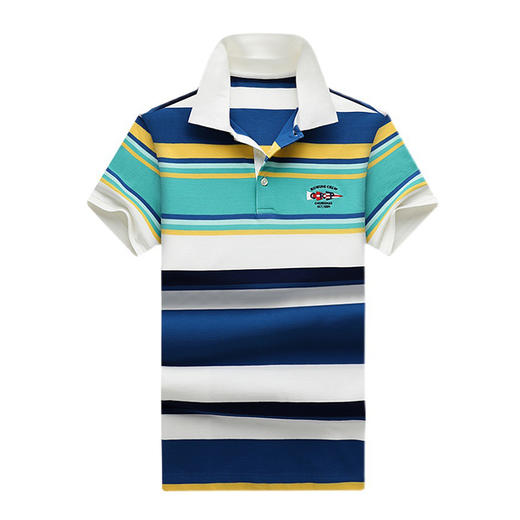 保罗Polo衫短袖T恤纯棉男高端翻领条纹体恤休闲男装  XLM-CJ8686726* 商品图1