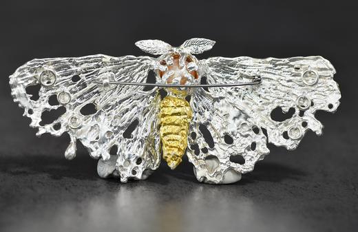 999飞蛾胸针项链两用款·身体镀金 商品图6