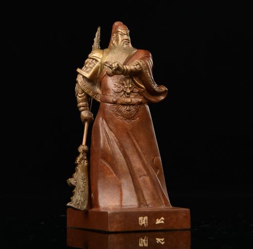 宇达青铜全铜摆件《关公》 关公礼品 家居装饰摆件 商品图2