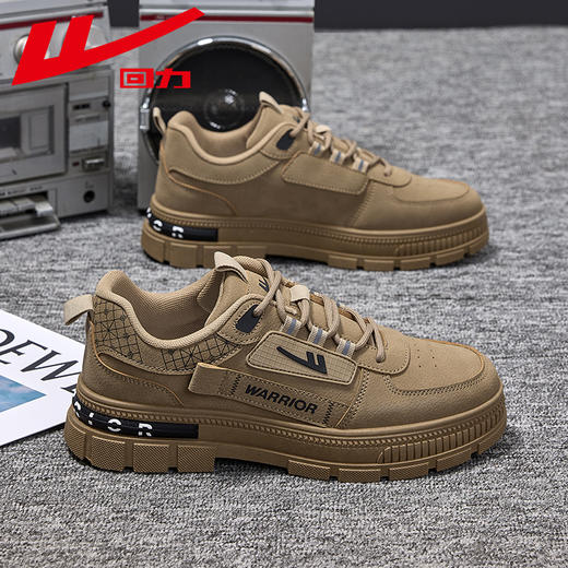 回力男鞋春季新款运动休闲低帮学生板鞋潮鞋百搭爆款男士厚底工装 商品图2