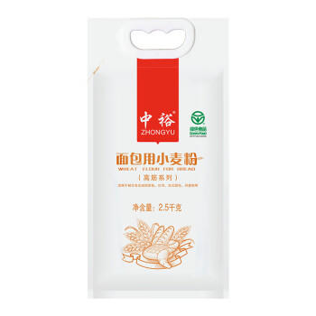 中裕面粉 面包用小麦粉 高筋粉家庭烘焙原料 吐司手撕面包机专用5斤 /粮油调味 /面粉 /专用粉 商品图4