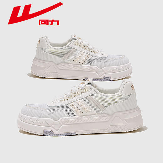 回力2024女款时尚潮流学生百搭低帮女款透气休闲学生小众板鞋潮鞋 商品图4