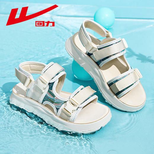 回力女鞋2024秋季新款休闲防滑大底软弹凉鞋潮流时尚百搭清凉鞋女 商品图3