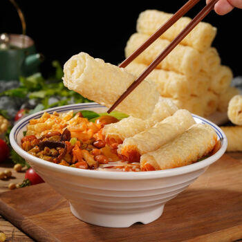 鲜窝窝 响铃卷120g 黄金豆皮卷油炸腐竹豆制品火锅食材螺蛳粉关东煮配菜 /粮油调味 /南北干货 /干菜类 商品图5