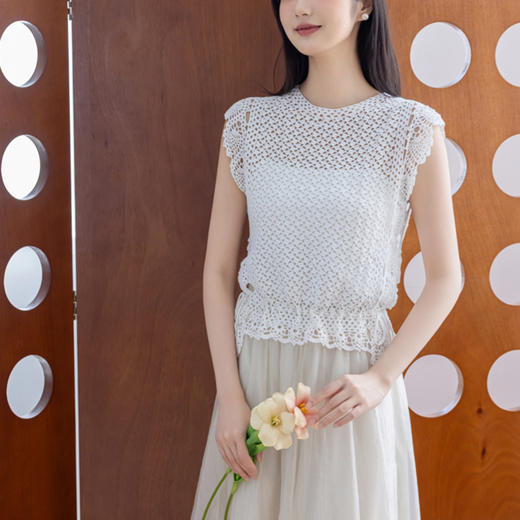 苏苏姐家碧玉背心手工diy钩针棉线蕾丝线上衣短袖毛线团材料包 商品图2