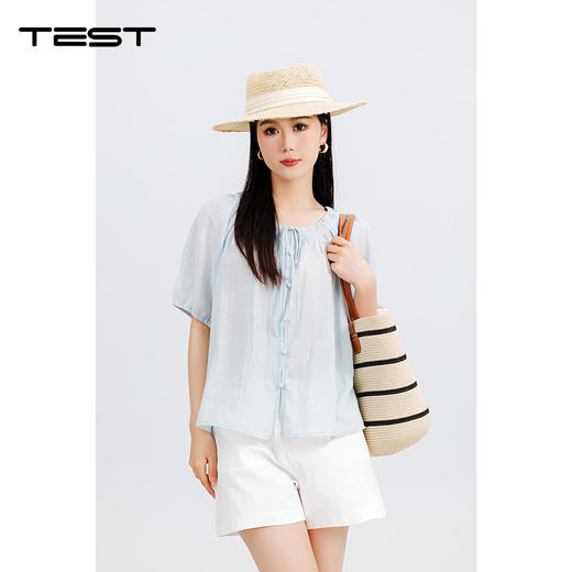 夏上新时尚清新清爽舒适透气小衫1252097 商品图5