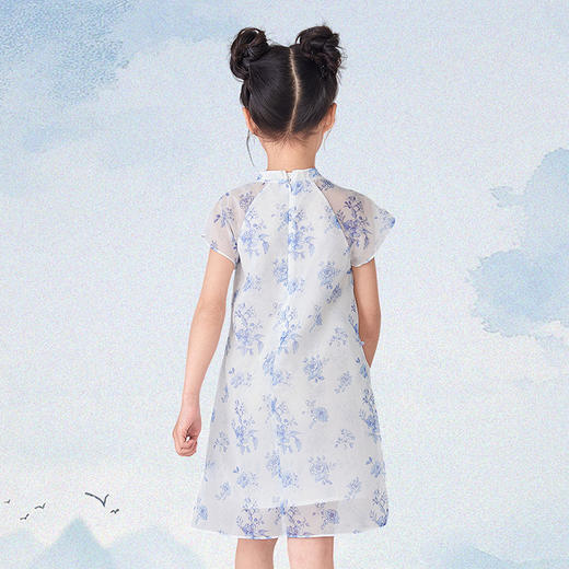 笛莎Deesha观山见女童连衣裙2025夏季女童连衣裙 商品图5