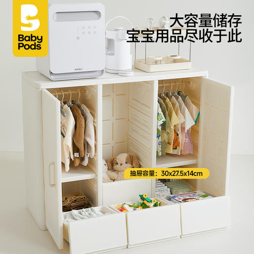 【云优选】babypods喂养台宝宝收纳柜婴儿用品置物架儿童衣柜玩具收纳储物柜（不支持七天无理由，介意慎拍） 商品图3