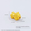 【限时7.5折】【定价黄金】足金 #儿童/宝宝 #招财进宝 3D硬金空心吉祥如意铜钱貔貅DIY手串配件(面宽约13.5*8.3mm)(AU3DSC00031)（预售产品下单后不退款不退货不换货不补差价 商品缩略图4
