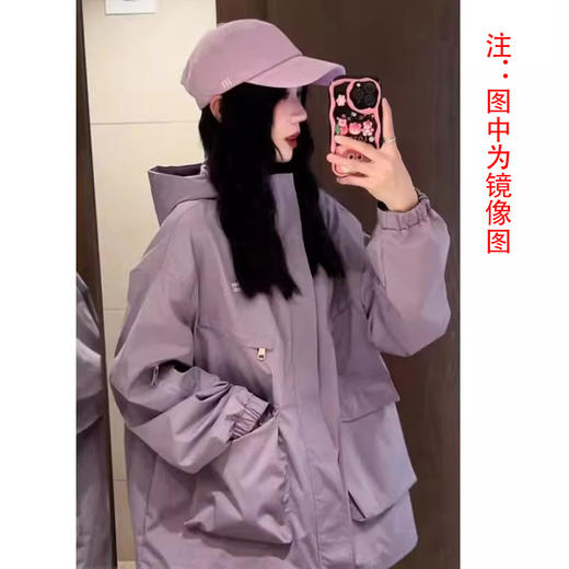 裁缝学苑AS479复古户外冲锋衣纸样女装连帽外套工装运动夹克上衣样板 商品图5