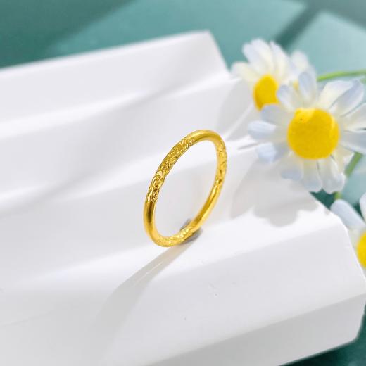 【限时克减150元】足金999.9 古法实心固口倒模工艺祥云戒指女戒(AIGFJZ00283)（预售产品下单后不退款不退货不换货不补差价（预售产品下单后不退款不退货不换货不补差价 商品图1