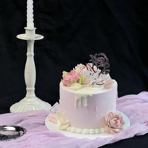 烤爱·温柔以待·洋牡丹豆沙韩裱·情人节粉色女神蛋糕·专为三高研发健康夹心·夹心可选【仅限深圳配送】 商品图3