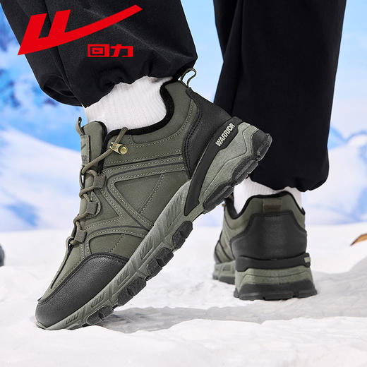 回力男鞋秋冬季新款2025爆款工装靴户外登山鞋子男士靴子加绒加厚 商品图3