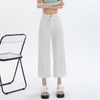 百媚生 天丝莱赛尔超薄八分直筒裤九分阔腿裤5308 商品缩略图3