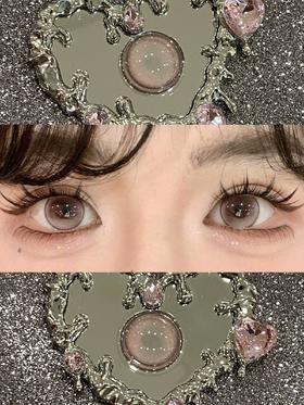 puff girl半年抛美瞳 桃你欢喜 14.5mm