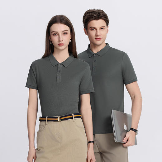 【热销2件99元】司纤2025年Sorona索罗娜凉感男女同款POLO 吸汗排气轻盈不粘身 商品图2