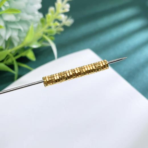 【限时克减150元】足金999 #盘缠 （无成色字印）古法空心盘缠圈隔片Diy手串配件（单粒直径约4mm，25粒/件）(AKGFSC00542)预售产品下单后不退款不退货不换货不补差价 商品图2