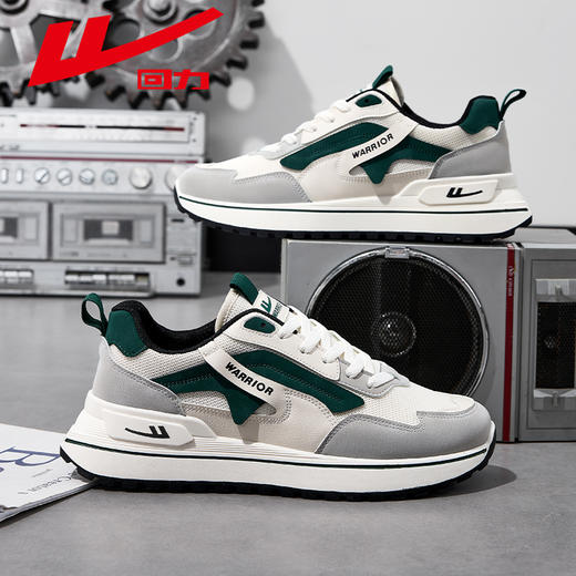 回力男士百搭春季新款低帮软底潮鞋运动跑步鞋男士潮流轻便休闲鞋 商品图2