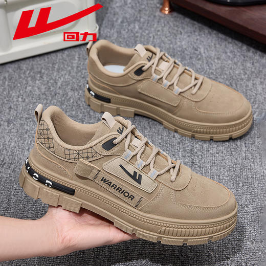 回力男鞋春季新款低帮休闲板鞋户外工装男士运动鞋男鞋百搭防滑 商品图2