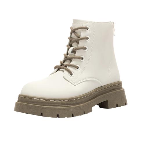 回力马丁靴女款2025新款早春季单靴爆款厚底英伦风靴子白色短靴潮 商品图1