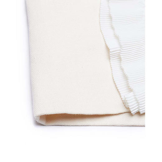 888736482112  汤丽柏琦Tory Burch Tory Burch女款米色百褶前门襟棉质连衣裙 商品图4