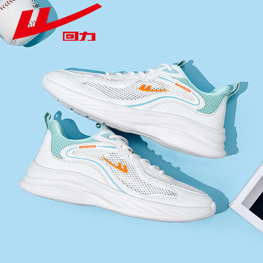 回力跑步鞋女轻便运动减震软底跑鞋女鞋新款学生休闲运动鞋网面女 商品图3