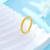 【限时克减150元】足金999 5G黄金实心固口戒指滚珠小清新条戒(AG5GJZ00388)（预售产品下单后不退款不退货不换货不补差价 商品缩略图1