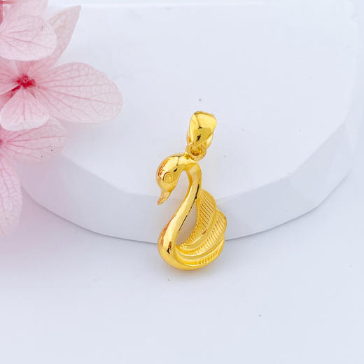 【限时克减150元】足金999.99 【精品】五9黄金天鹅吊坠(ACDZ00321)（预售产品下单后不退款不退货不换货不补差价）（预售产品下单后不退款不退货不换货不补差价） 商品图0