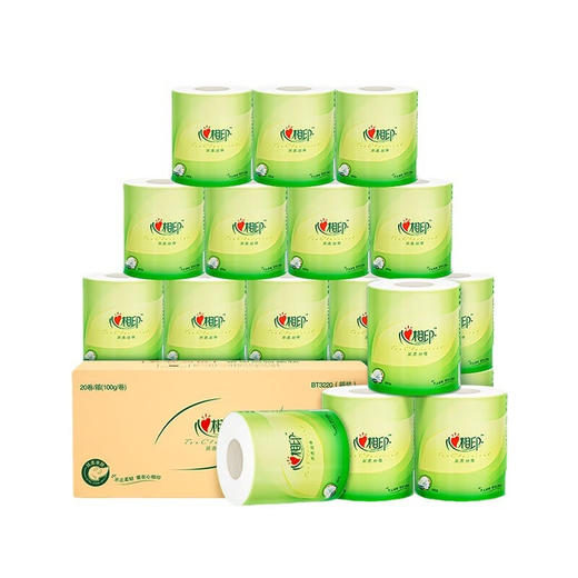 BT3220（箱装）心相印心柔100克20粒装四层卷筒卫生纸 商品图7