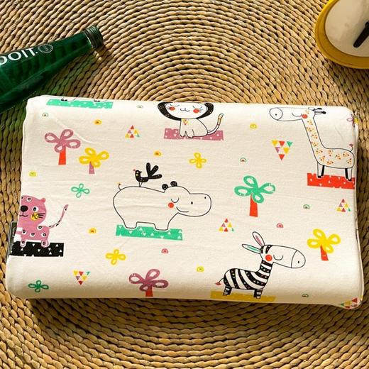 纯棉儿童乳胶枕学生午睡枕幼儿园卡通乳胶枕头四季宝宝护颈枕 商品图5