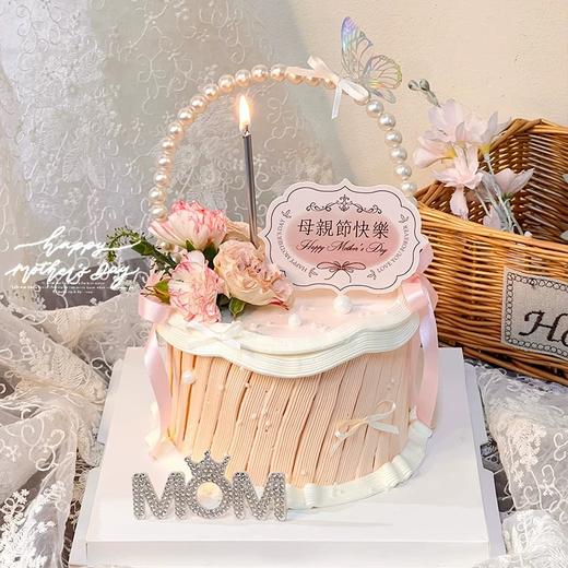【母亲节主题】复古风珍珠花篮唯美蛋糕 商品图0