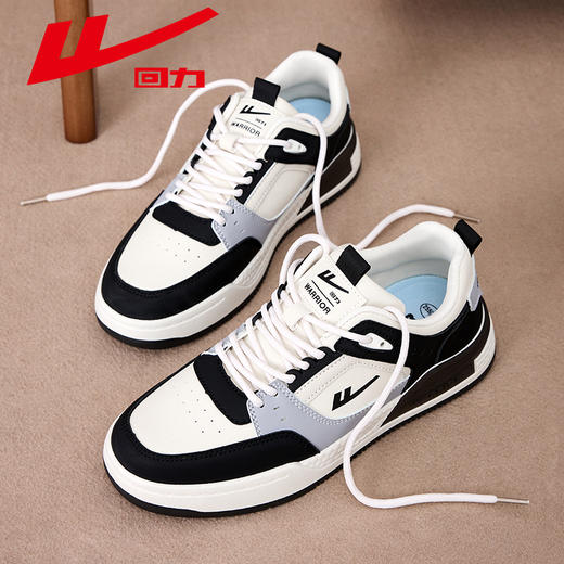 回力2025春季新款百搭潮流学生男款透气休闲软底减震耐磨运动板鞋 商品图3