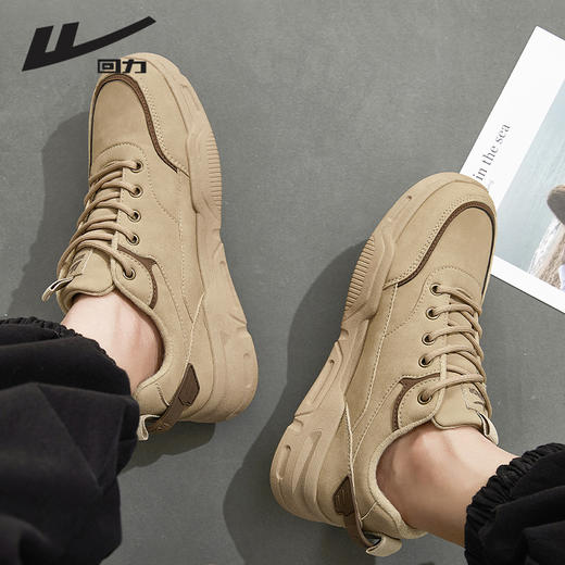 回力男鞋工作秋冬季新款户外登山鞋子男士马丁靴复古潮鞋雪地靴 商品图3