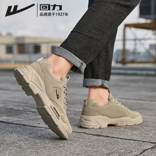 回力男鞋工装鞋秋冬季新款户外登山运动鞋低帮马丁靴工作鞋子男款 商品图2