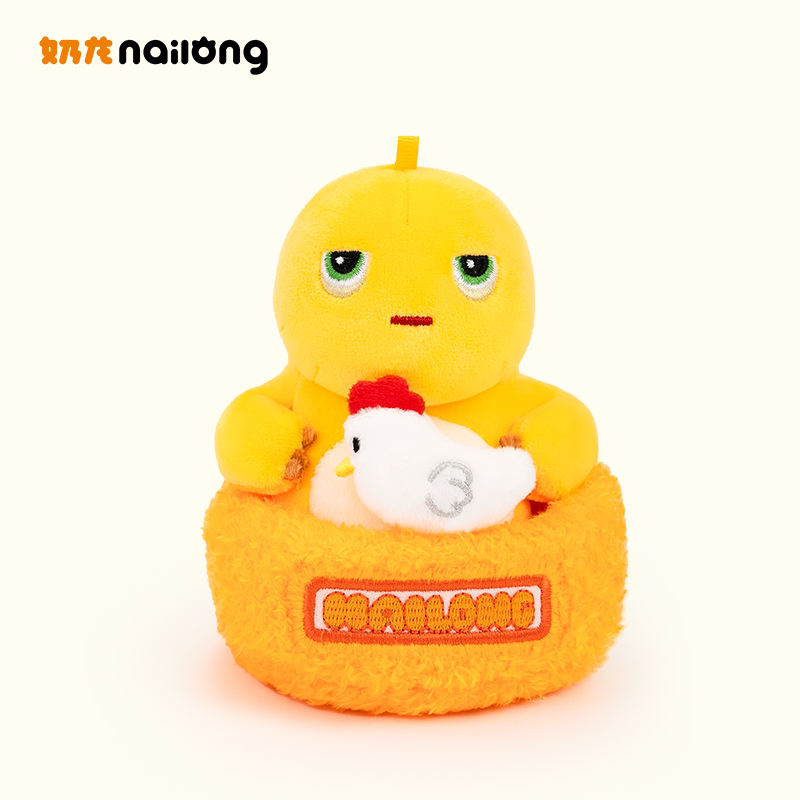 奶龙官方正版毛绒玩具挂件奶龙一周系列-周一灵魂归鸡