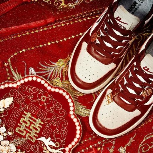 回力婚鞋女冬季新款加绒结婚敬酒鞋子情侣运动鞋红色秀禾新娘板鞋 商品图2