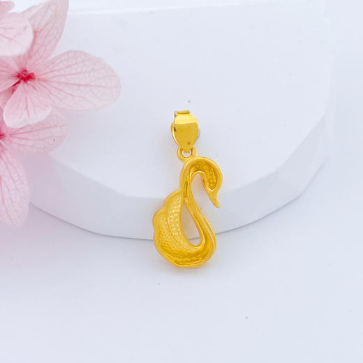 【限时克减150元】足金999.99 【精品】五9黄金天鹅吊坠(ACDZ00321)（预售产品下单后不退款不退货不换货不补差价）（预售产品下单后不退款不退货不换货不补差价） 商品图1