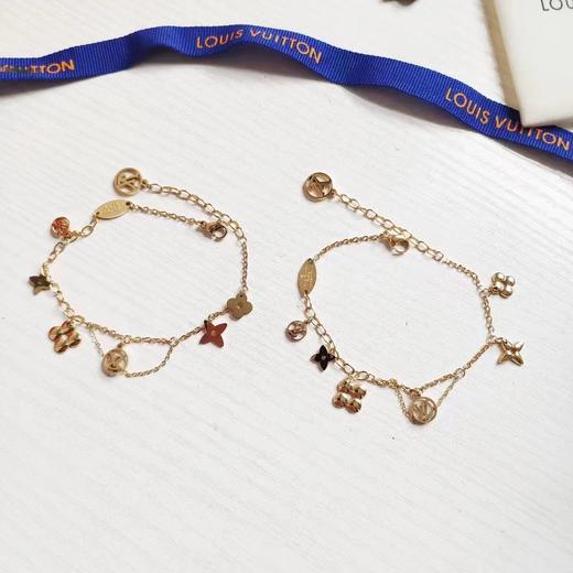 D050632长度可调节金色显白百搭花朵手链 商品图1