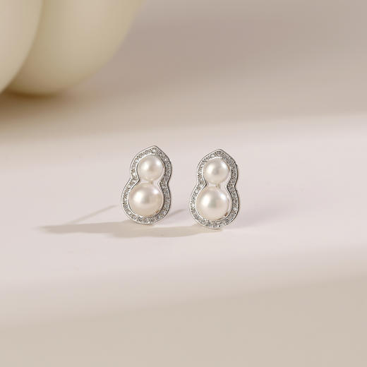 上新了故宫“福禄双全好运发生”珍珠套装 | 项链+耳钉+戒指，天然珍珠材质 商品图3