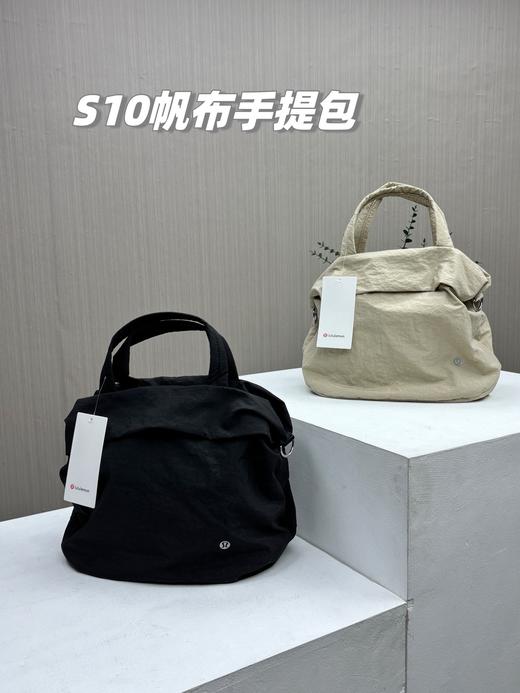 高端操作！lululemon2025最新款大容量帆布手提包单肩包，轻便款腋下包 商品图0