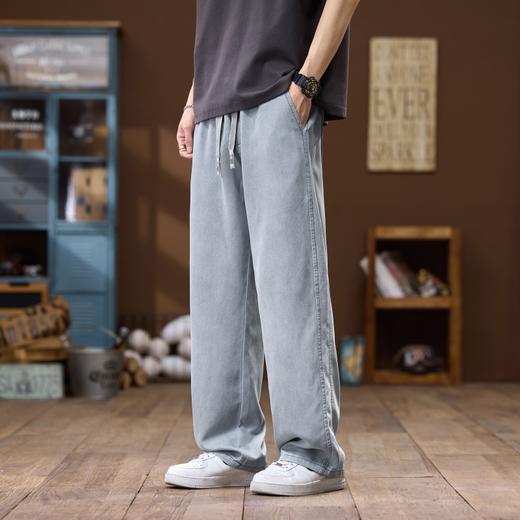 夏季百搭【莱赛尔天丝休闲裤】舒适百搭 直筒宽松  挺括有型 舒适透气 商品图5